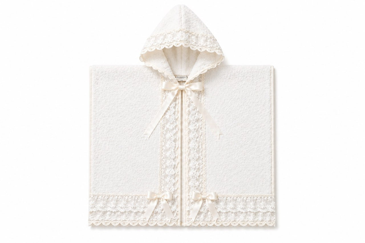 Badcape met Kant – Warm Wit
