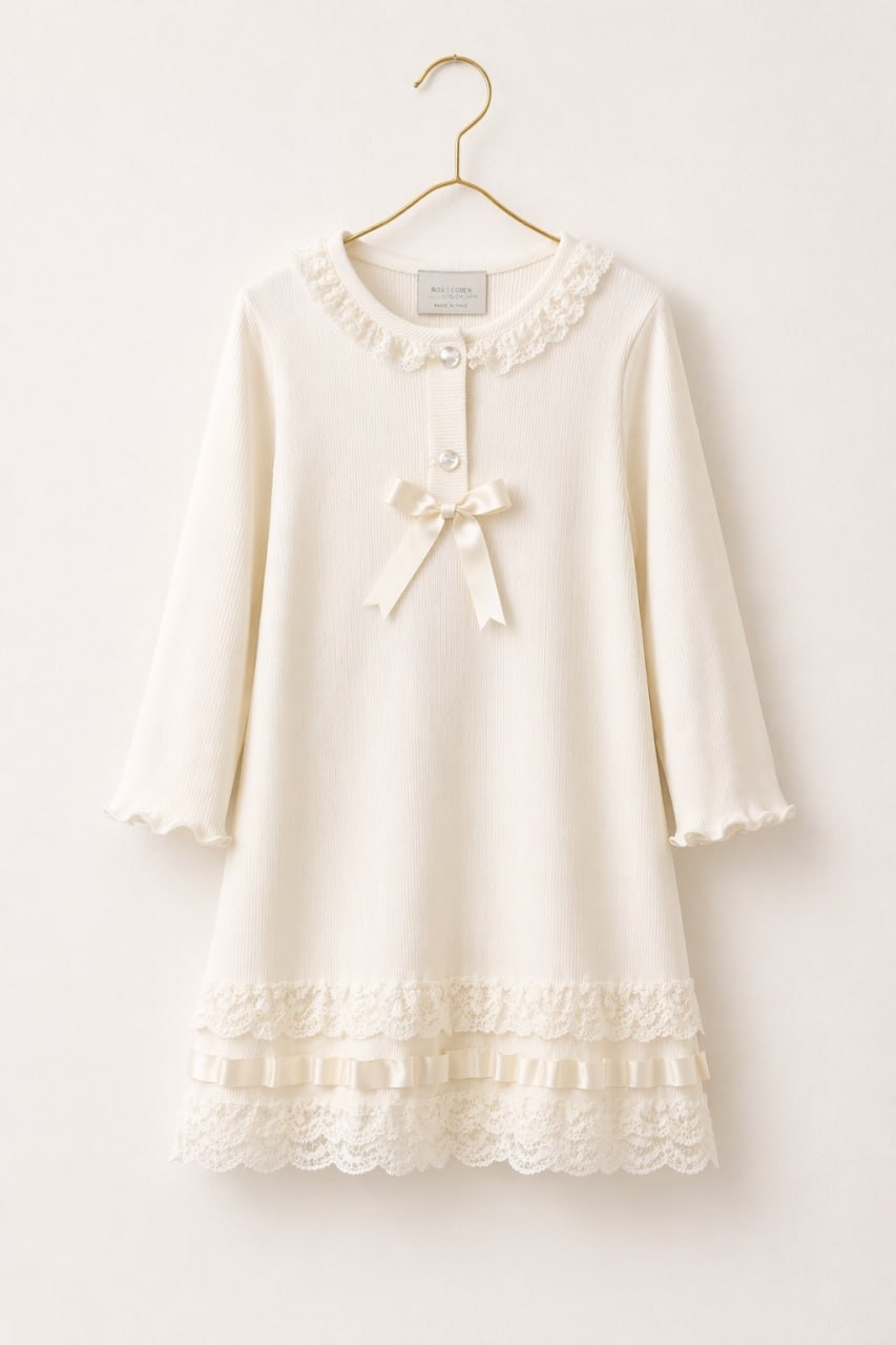 Amélie Lace Dress – Ivory
